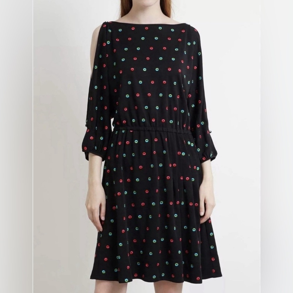 Marc by Marc Jacobs Dot Cold Shoulder Dress